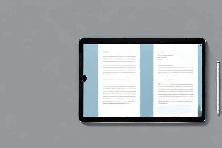 An ipad displaying a visually appealing journal app interface