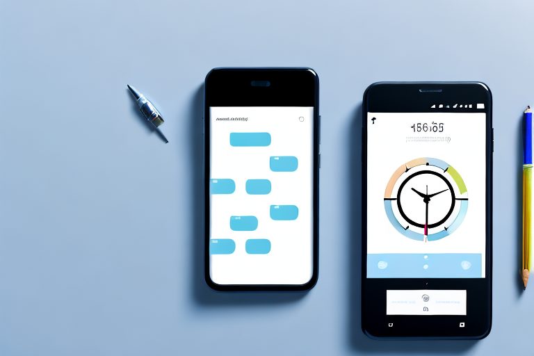 A smartphone displaying a productivity tracker app