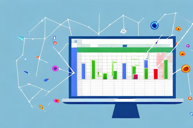 An open excel spreadsheet on a computer screen