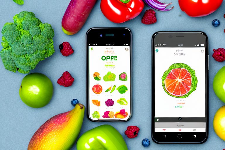 A smartphone with a vibrant food journal app open