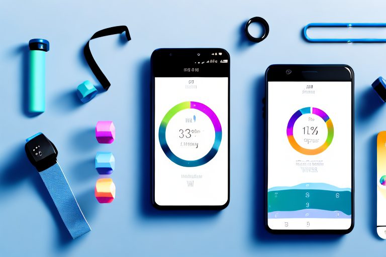 A smartphone displaying a fitness tracker app