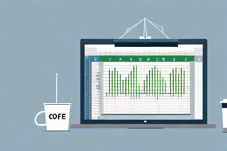 An open excel spreadsheet filled with various productivity tracking elements such as charts