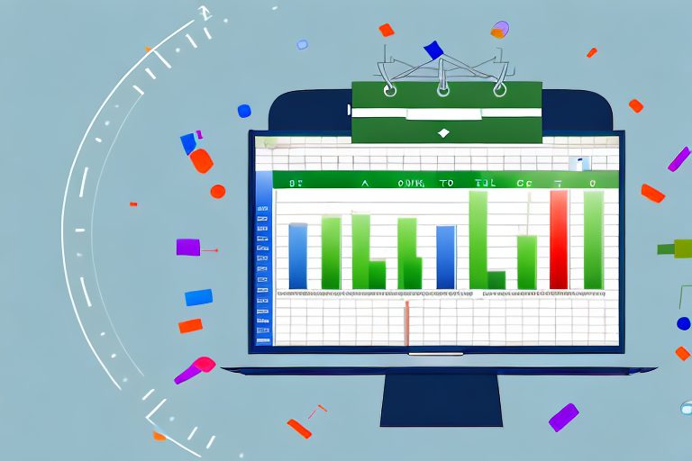 An open excel spreadsheet on a computer screen