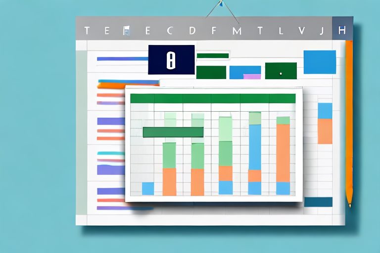 An open excel spreadsheet with various colorful charts