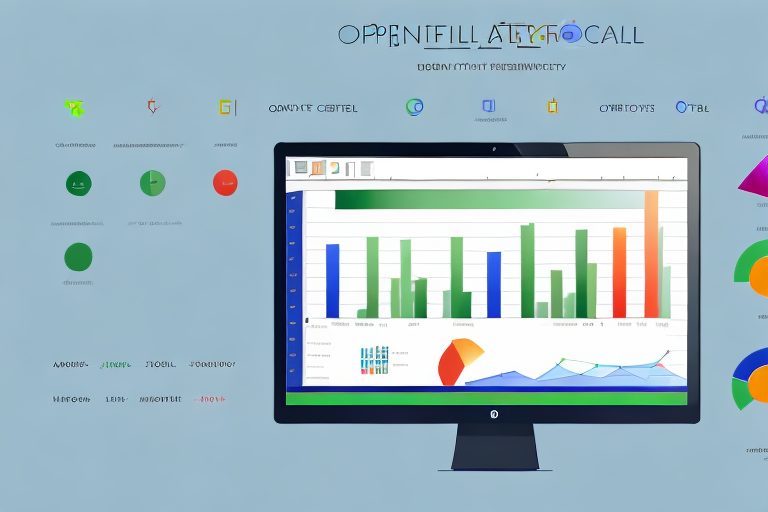 An open excel program on a computer screen