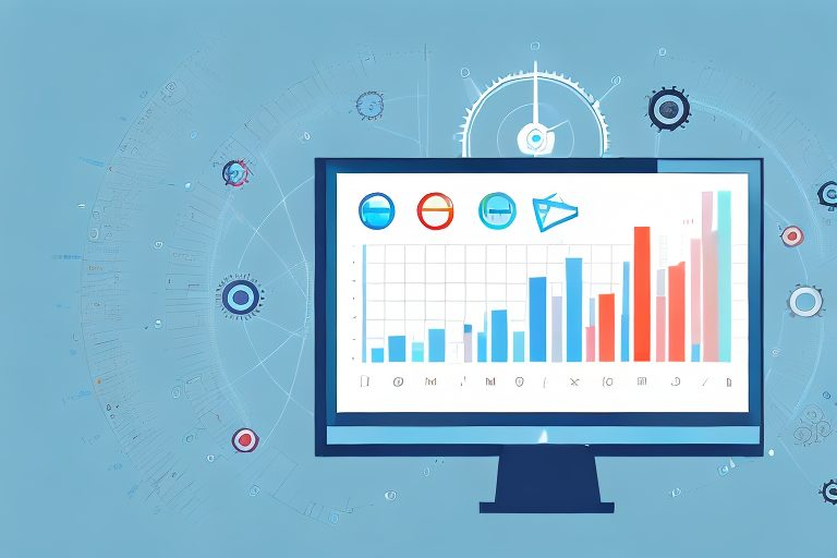 A computer screen displaying charts and graphs