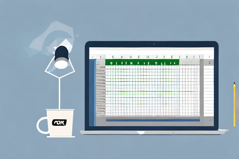 An open excel spreadsheet on a computer screen