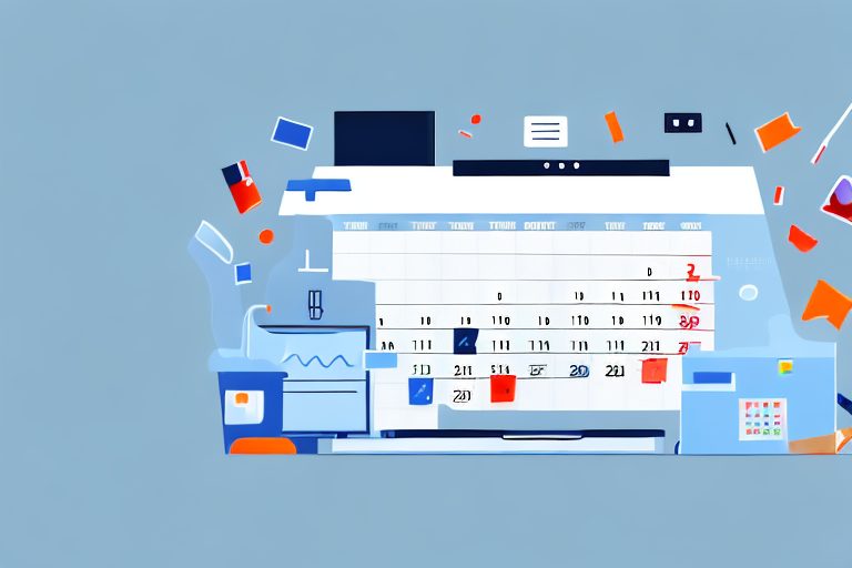 A desktop computer with various productivity tools such as calendar