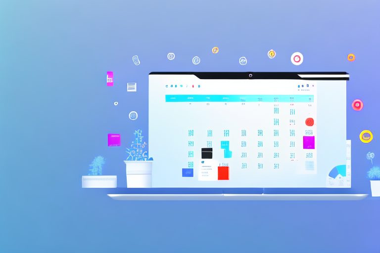 A desktop with ten different ai-powered tools such as a digital calendar