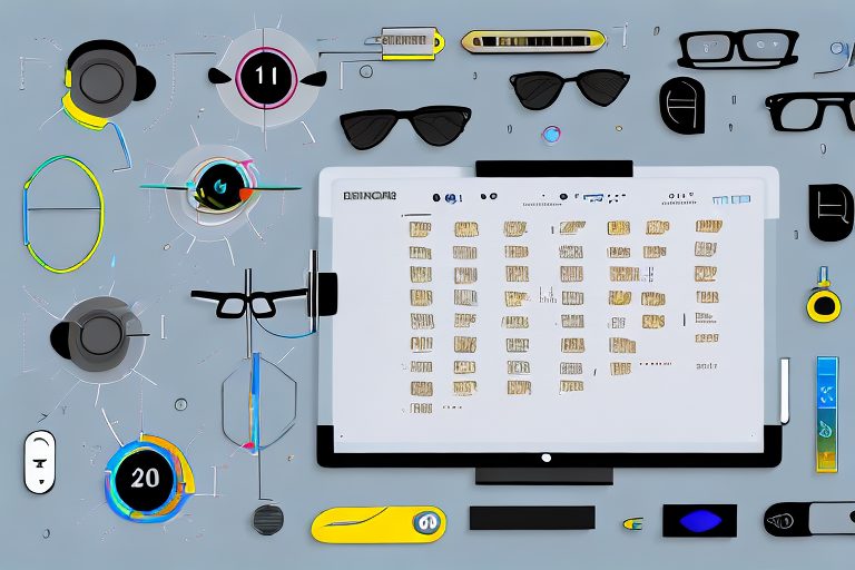 Various high-tech tools like a digital clock