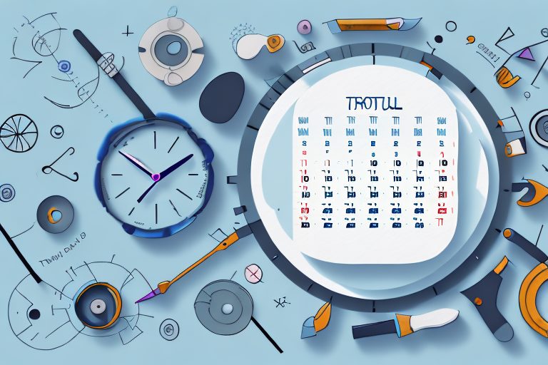 Five different tools such as a calendar