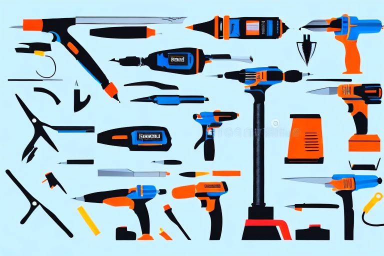 Various power tools and office supplies