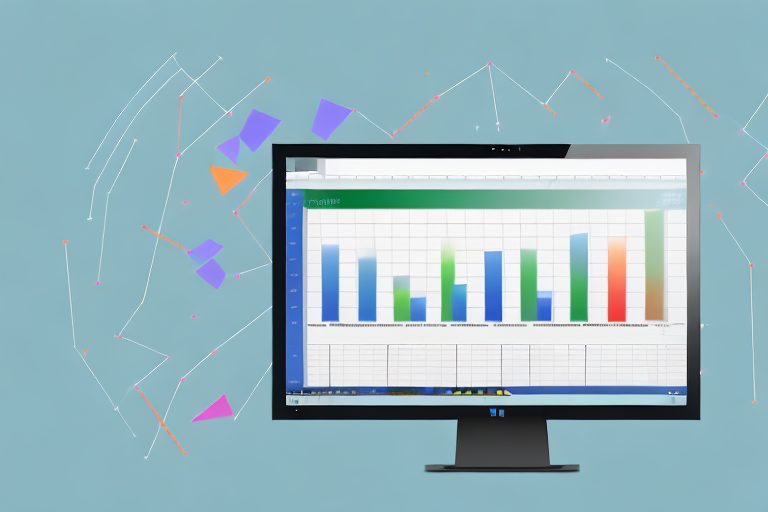 A computer screen showcasing a vibrant and dynamic microsoft excel interface