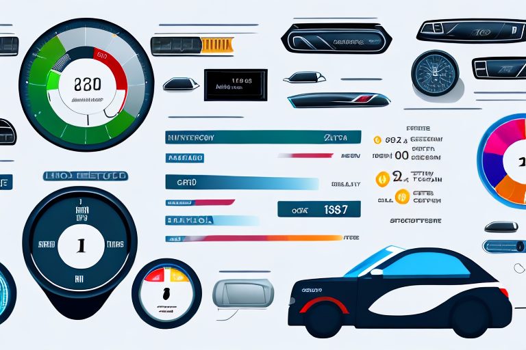 A dashboard of a modern vehicle equipped with various high-tech tools such as gps navigation