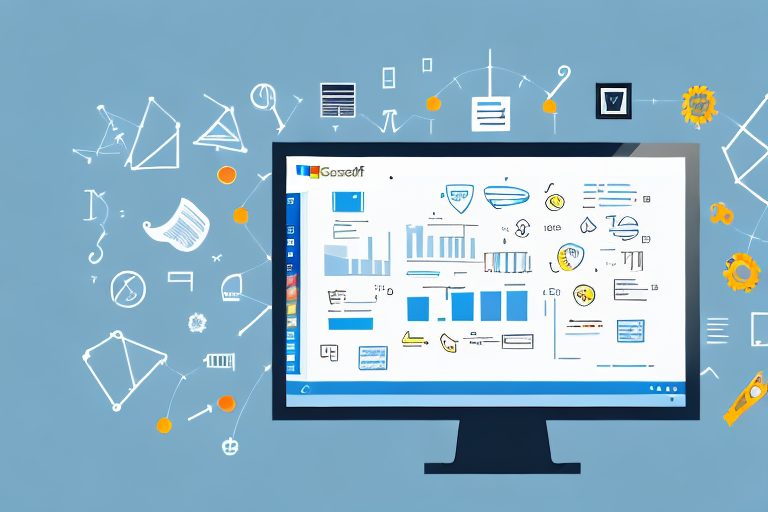 A desktop computer screen displaying various tools and features of microsoft word