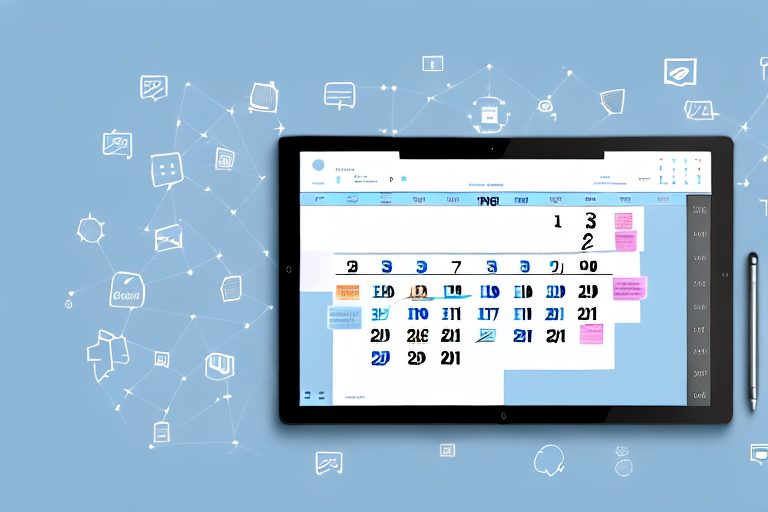 Various digital tools such as a calendar