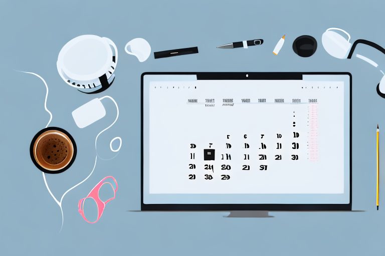 A desktop with various productivity tools like a calendar